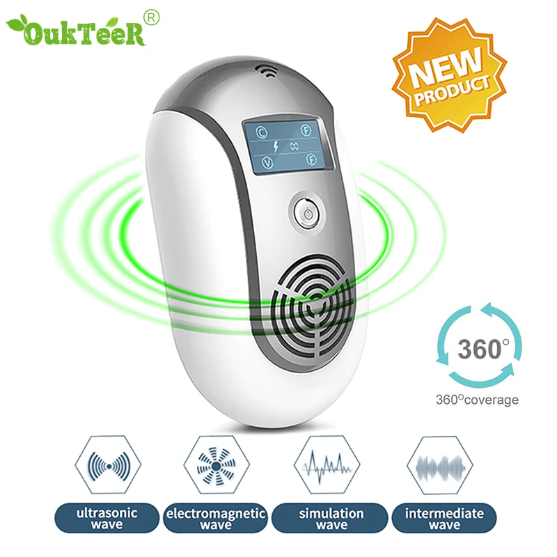 Ultrasonic Pest Repeller Electronic Pest Control Anti Mosquito Killer Lamps Insect Killer Lamp Mouse Pest Repellent EU/US Plug
Ultrasonic Pest Repeller Electronic Pest Control Anti Mosquito Killer Lamps Insect Killer Lamp Mouse Pest Repellent EU/US Plug