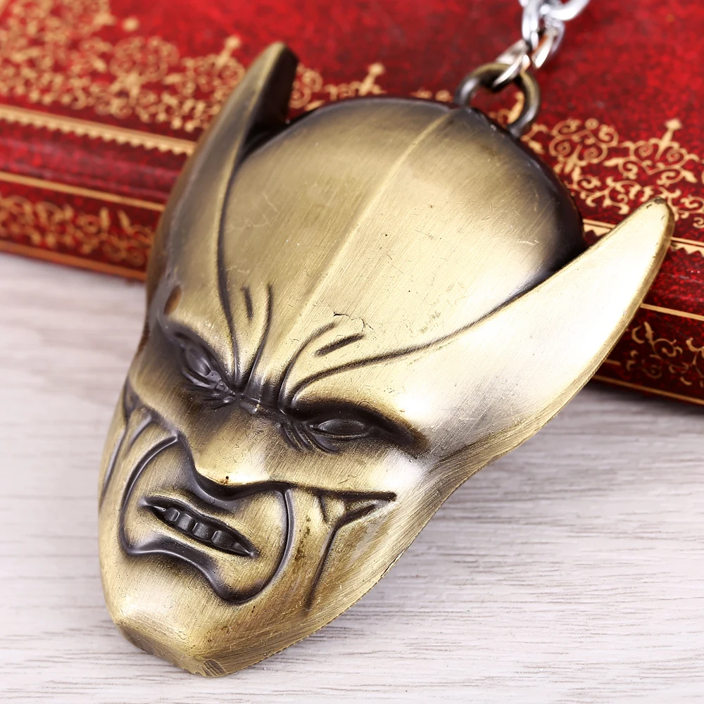 HOT Mavel Movie X-MEN Keychain bronze&silver Metal Wolf Pendant Mask Keychain Keyring Key Accessories
HOT Mavel Movie X-MEN Keychain bronze&silver Metal Wolf Pendant Mask Keychain Keyring Key Accessories