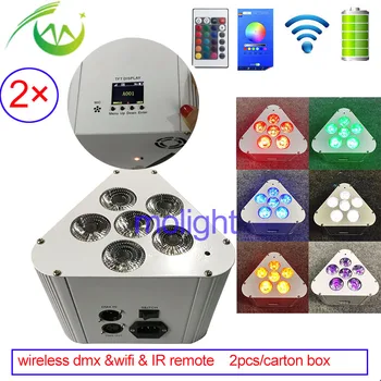 Wireless dmx Battery dj Uplighting 6x18w RGBWA UV 6in1 Led Par Light for Event Wedding KTV Bar Dj Disco Party with Wifi& Remote
Wireless dmx Battery dj Uplighting 6x18w RGBWA UV 6in1 Led Par Light for Event Wedding KTV Bar Dj Disco Party with Wifi& Remote