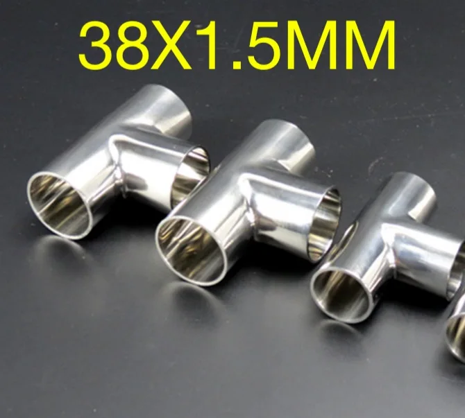 5PCS/LOT 38X1.5mm 304 Stainless Steel Tee Pipe Quick Installation Welded Pipe Fittings
5PCS/LOT 38X1.5mm 304 Stainless Steel Tee Pipe Quick Installation Welded Pipe Fittings