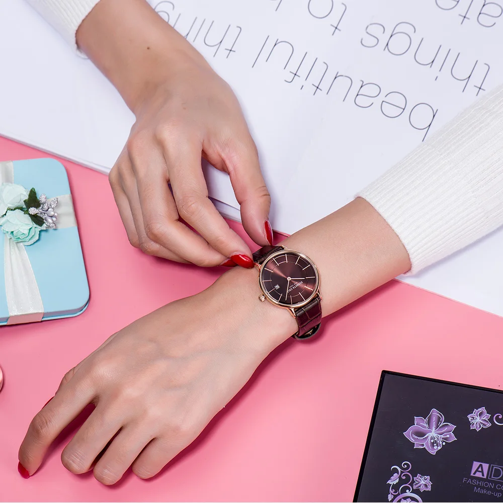 Kenneth Cole Womens Watches Quartz Brown Leather Red Wine Waterproof Luxury Brand Genuine Watches For Ladies KC15057001
Kenneth Cole Womens Watches Quartz Brown Leather Red Wine Waterproof Luxury Brand Genuine Watches For Ladies KC15057001