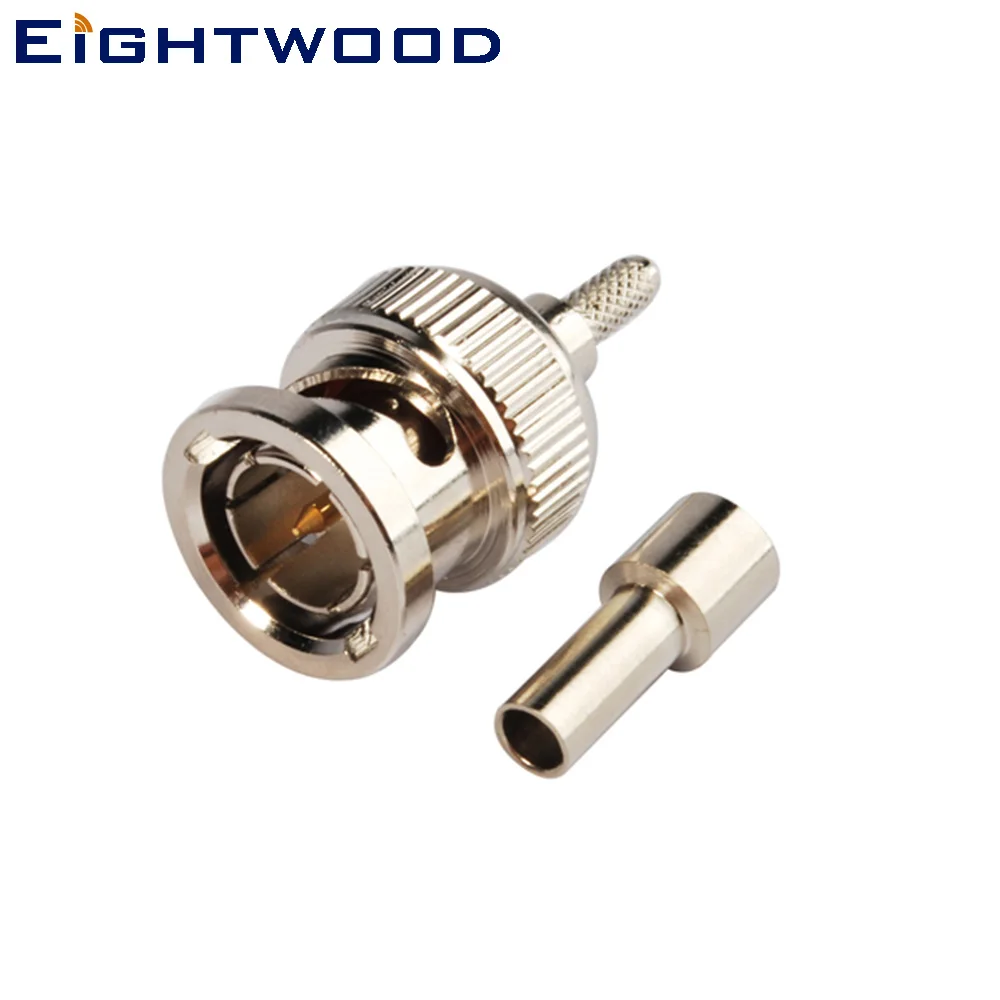 Eightwood 75 Ohm BNC Plug Male Straight Crimp Attachment RF Coaxial Connector Adapter for RG179 cable
Eightwood 75 Ohm BNC Plug Male Straight Crimp Attachment RF Coaxial Connector Adapter for RG179 cable