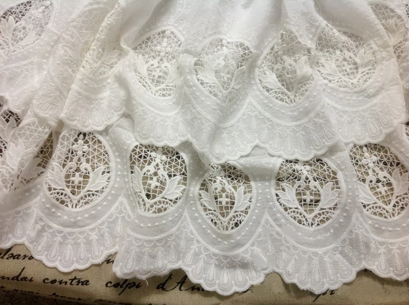 1Yard DIY Sewing Cotton Embroidery Lace Fabric, White Bilateral Cotton Fabric for Garment Free Shipping
1Yard DIY Sewing Cotton Embroidery Lace Fabric, White Bilateral Cotton Fabric for Garment Free Shipping