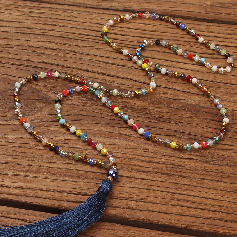 Boho Long Tassel Statement Necklace Women Ethnic Colorful Crystal Stone Beads Pendant Necklace Bohemian Handmade Jewelry Gift
Boho Long Tassel Statement Necklace Women Ethnic Colorful Crystal Stone Beads Pendant Necklace Bohemian Handmade Jewelry Gift