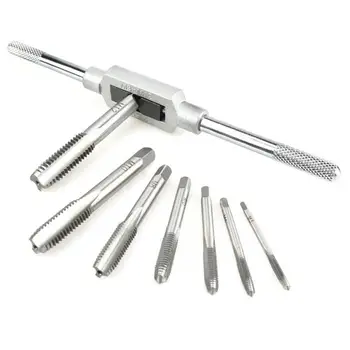 8PCS M3-M12 Tap Set Small Tap Twisted Hand Tools Screw Thread Plugs Taps Hand Screw Taps Metal Processing Wrench Holder
8PCS M3-M12 Tap Set Small Tap Twisted Hand Tools Screw Thread Plugs Taps Hand Screw Taps Metal Processing Wrench Holder