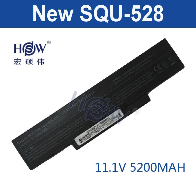 HSW Аккумулятор для ноутбука oem Aaus E500 EB500 ED500 M740BAT-6 M660BAT-6 M660NBAT-6 SQU-524 SQU-528 SQU-529 SQU-718 BTY-M66