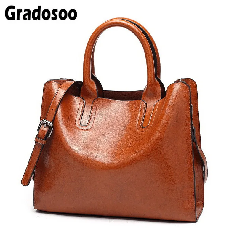 Gradosoo Classic Oil Wax Leather Lady's Bag Handbags Famous Brand Woman Bags Travel Shoulder Bag Crossbody Bag Female LBF413
Gradosoo Classic Oil Wax Leather Lady's Bag Handbags Famous Brand Woman Bags Travel Shoulder Bag Crossbody Bag Female LBF413