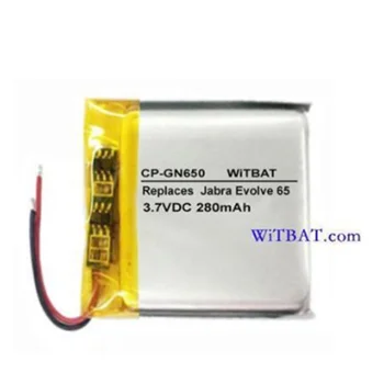 Battery for Jabra Evolve 65 Earphone New Li Polymer Rechargeable Batereies Pack Replacement 3.7V 280mAh AHB472625PLT
Battery for Jabra Evolve 65 Earphone New Li Polymer Rechargeable Batereies Pack Replacement 3.7V 280mAh AHB472625PLT