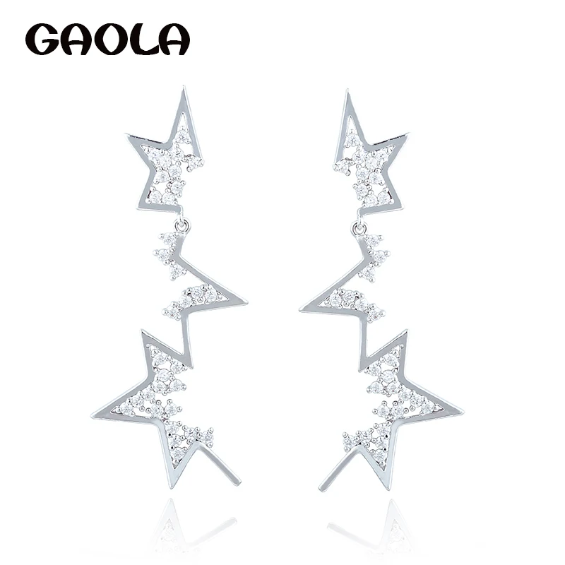GAOLA Stars Symmetrical Tassels Dangle Earring Women Party Cubic Zirconia Earrings GLE5667
GAOLA Stars Symmetrical Tassels Dangle Earring Women Party Cubic Zirconia Earrings GLE5667