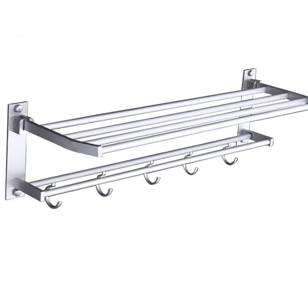 Aluminum Towel Shelf Wall-Mounted Bathroom Holder Adhesive Force Bathroom Shelf Pendant Toilet Roll Paper Hanging
Aluminum Towel Shelf Wall-Mounted Bathroom Holder Adhesive Force Bathroom Shelf Pendant Toilet Roll Paper Hanging