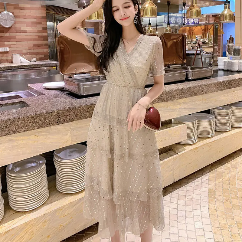 Summer Chiffon Dress 2019 Boho Style Beach Dress Fashion Short Sleeve V-neck Polka Dot A-line Party Dress Sundress Vestidos RL60
Summer Chiffon Dress 2019 Boho Style Beach Dress Fashion Short Sleeve V-neck Polka Dot A-line Party Dress Sundress Vestidos RL60