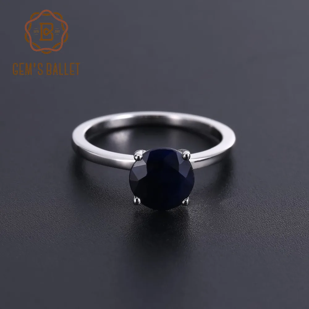 Gem's Ballet 925 Sterling Silver Gemstone 2.57Ct Natural Blue Sapphire Simple Ring For Women Wedding Vintage Rings Fine Jewelry
Gem's Ballet 925 Sterling Silver Gemstone 2.57Ct Natural Blue Sapphire Simple Ring For Women Wedding Vintage Rings Fine Jewelry