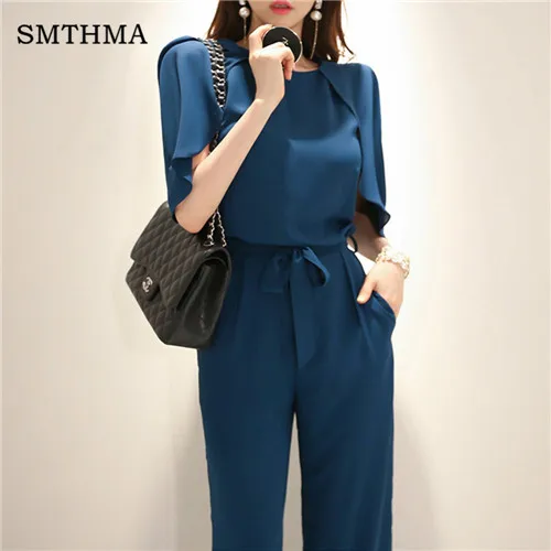 High Quality Summer Elegant Korea Jumpsuits Women Cloak sleeve Bow Lace Up Long Rompers OL Casual Office rompers womens jumpsuit
High Quality Summer Elegant Korea Jumpsuits Women Cloak sleeve Bow Lace Up Long Rompers OL Casual Office rompers womens jumpsuit
