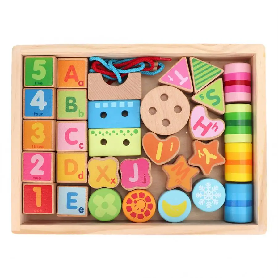 Children colorful wooden blocking beads toy shape and number cognition block Toy for children early education Toy
Children colorful wooden blocking beads toy shape and number cognition block Toy for children early education Toy