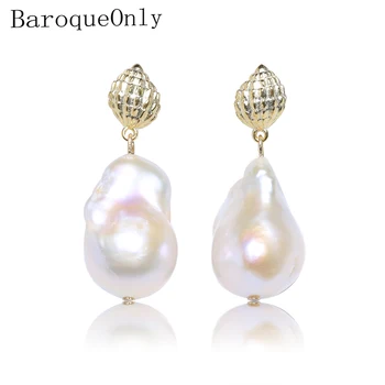 Baroqueonly Bohemia style 925 sterling silver earrings natural irregular Pearl drop Earrings Gifts for woman EAZ
Baroqueonly Bohemia style 925 sterling silver earrings natural irregular Pearl drop Earrings Gifts for woman EAZ