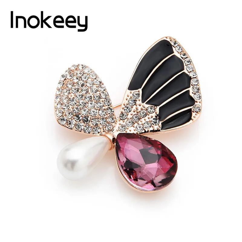 Inokeey Big Purple Crystal and Big Simulated-pearl Butterfly Black Enamel Brooch Pins For Women Backpack Pin
Inokeey Big Purple Crystal and Big Simulated-pearl Butterfly Black Enamel Brooch Pins For Women Backpack Pin