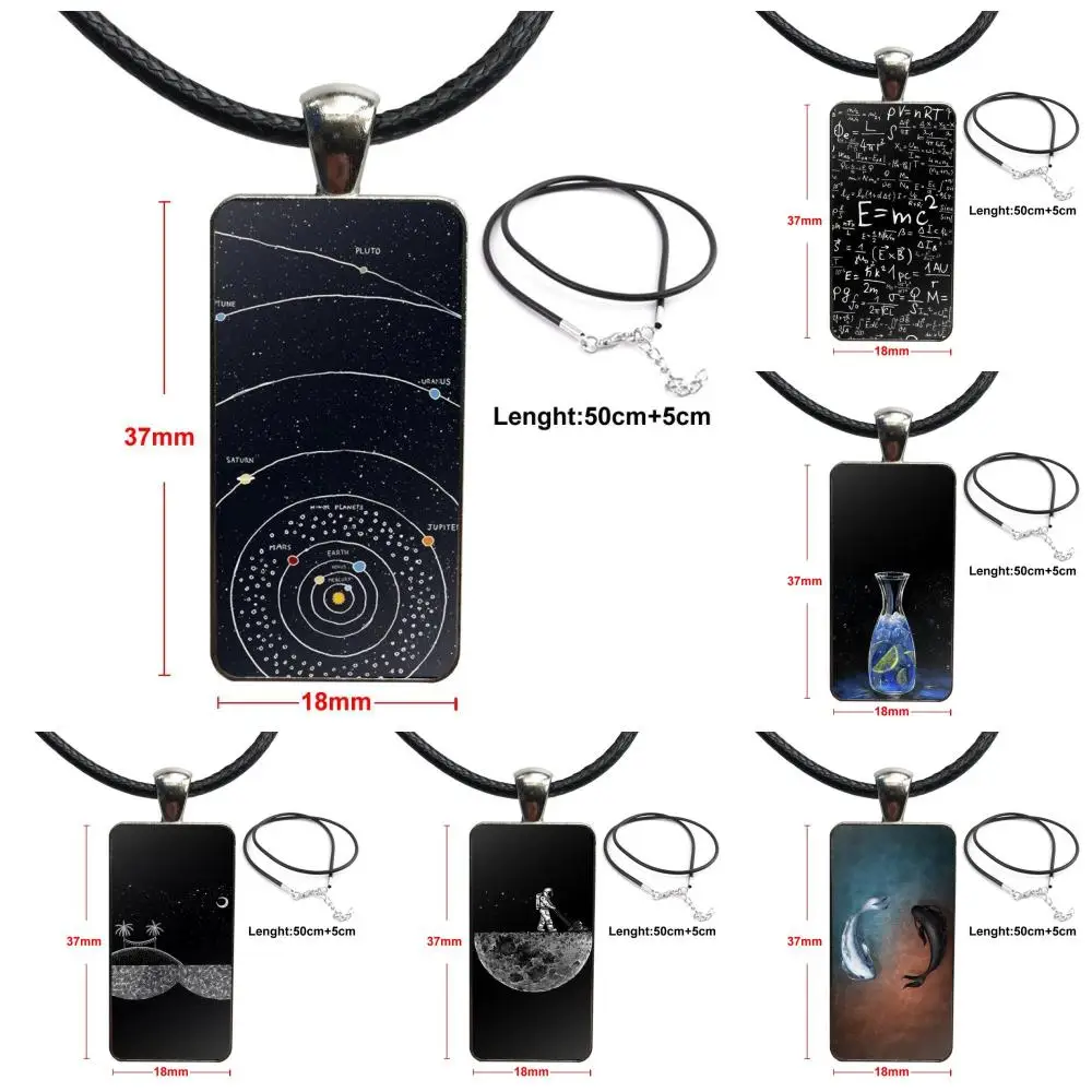 For Men Women Fish Shark Eagle Cat Man Bottle Math Classic Glass Cabochon Pendant Necklace Rectangle Fashion Necklace
For Men Women Fish Shark Eagle Cat Man Bottle Math Classic Glass Cabochon Pendant Necklace Rectangle Fashion Necklace