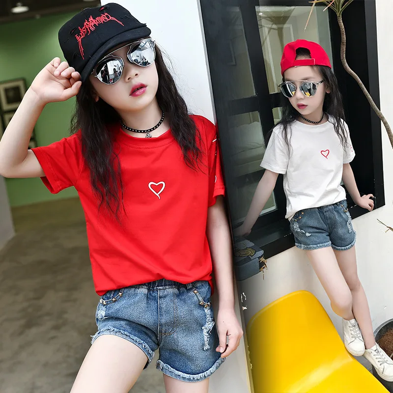 2001 9 Pure Cotton Letter Round Collar Pure Color T-shirt Exquisite Girl's Choice Casual Letter Short Fashion
2001 9 Pure Cotton Letter Round Collar Pure Color T-shirt Exquisite Girl's Choice Casual Letter Short Fashion