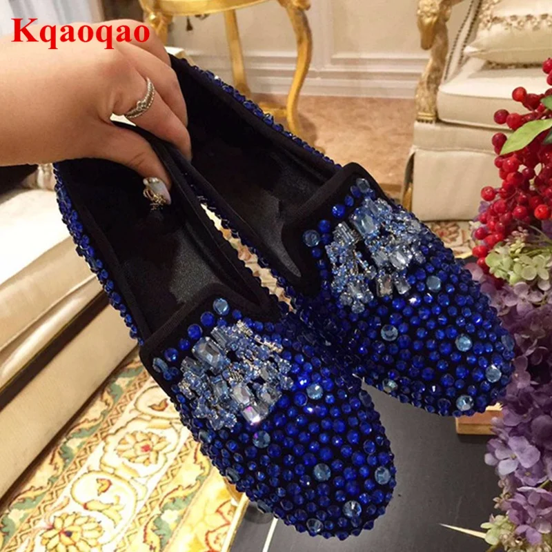 Blue Crystal Embellished Women Flats Low Top Casual Shoes Slip On Sapato Feminino Brand Bling Super Star Dress Outdoor Shoes
Blue Crystal Embellished Women Flats Low Top Casual Shoes Slip On Sapato Feminino Brand Bling Super Star Dress Outdoor Shoes