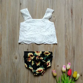2019 Newborn Baby Girls White Sleeveless Tops + Sunflower Printed Shorts 2PC Clothes set Girls Outfits
2019 Newborn Baby Girls White Sleeveless Tops + Sunflower Printed Shorts 2PC Clothes set Girls Outfits