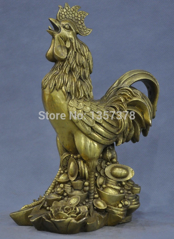 shitou 00448 10'' China Fengshui Zodiac Chicken Rooster Crowing Bronze Statue discount 30% (C0324)
shitou 00448 10'' China Fengshui Zodiac Chicken Rooster Crowing Bronze Statue discount 30% (C0324)