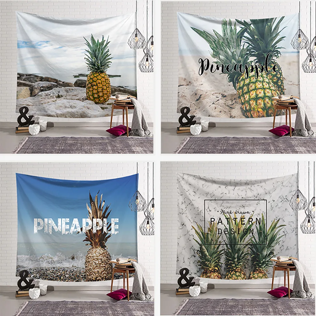 Beach Pineapple Printing Mandala Wall Tapestry Canvas Fabric Wall Hanging Decor Tapestry Home Decoration Carpet Mat 130X150CM
Beach Pineapple Printing Mandala Wall Tapestry Canvas Fabric Wall Hanging Decor Tapestry Home Decoration Carpet Mat 130X150CM