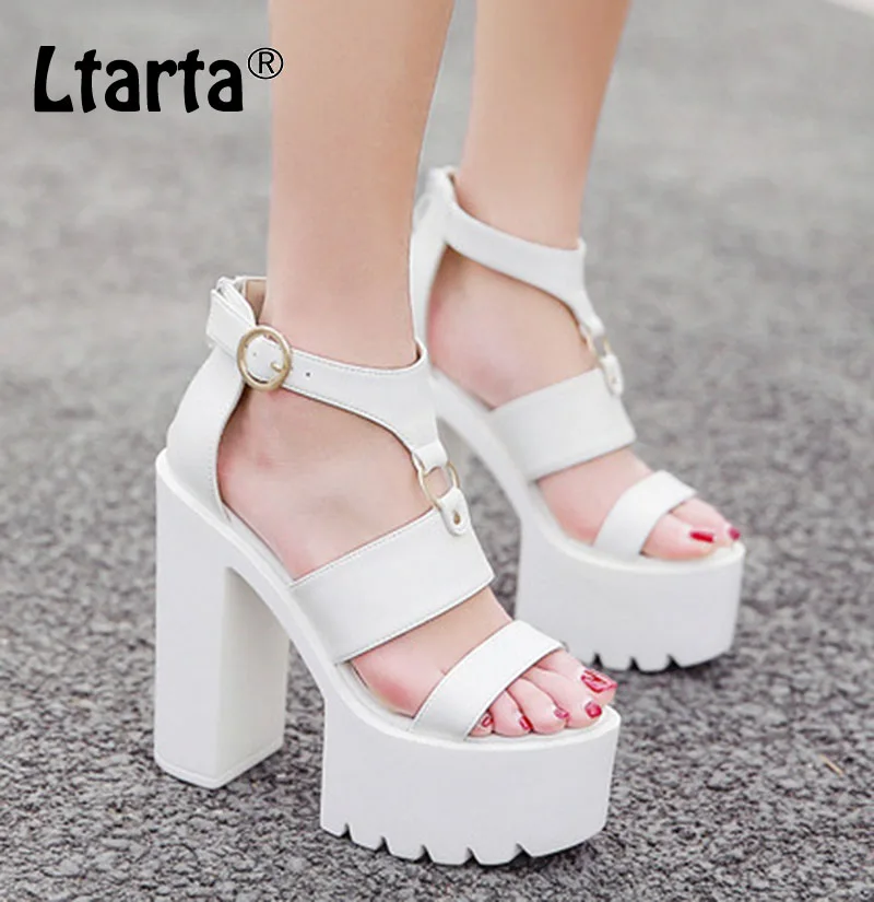 LTARTA 2019 New Women Fashion women's Classic High Waterproof Platform Thick Heels Hollow Stage High Heels Sandals JXQ-8342
LTARTA 2019 New Women Fashion women's Classic High Waterproof Platform Thick Heels Hollow Stage High Heels Sandals JXQ-8342