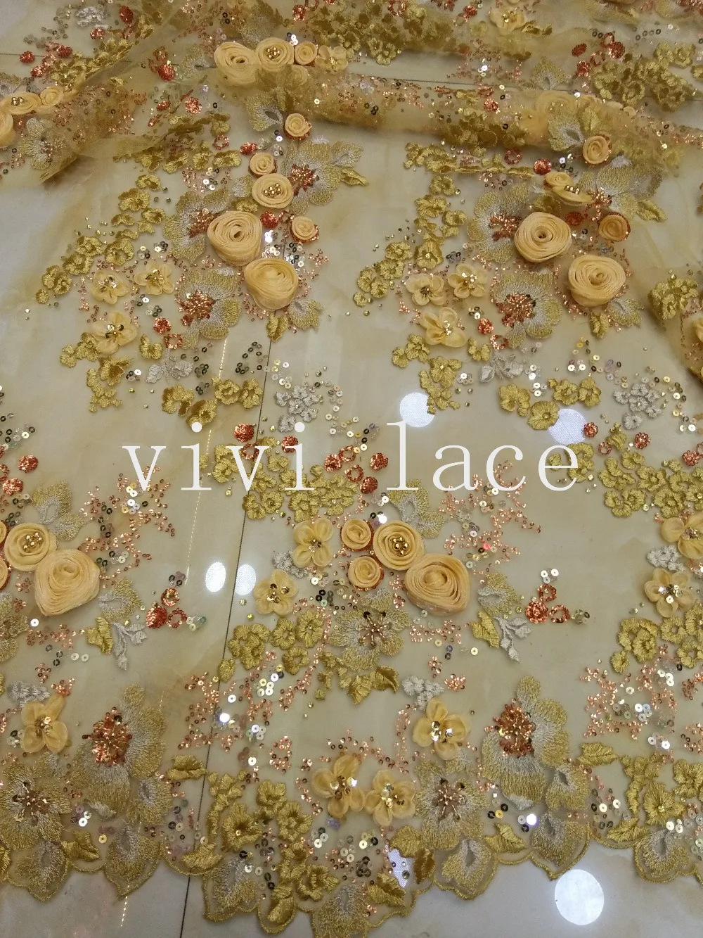 5yards HT612 yellow pearl rhinestone sequin embroidery french tulle mesh french lace for wedding dress/evening dress,ship by dhl
5yards HT612 yellow pearl rhinestone sequin embroidery french tulle mesh french lace for wedding dress/evening dress,ship by dhl