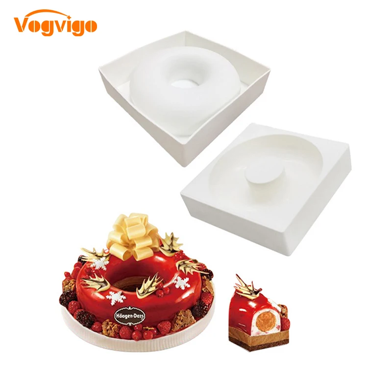VOGVIGO Donuts Hollow Silicone Cake Mold Chocolate Mousse Tray Pastry Confectionery Pudding Mould Pan Dessert Decor Baking Tool
VOGVIGO Donuts Hollow Silicone Cake Mold Chocolate Mousse Tray Pastry Confectionery Pudding Mould Pan Dessert Decor Baking Tool