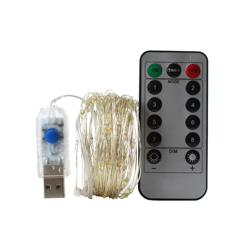 USB 10M Led String Lights with Remote Control Silver Copper Wire Fairy Light for Wedding Xmas Christmas Holiday Bedroom Decor
USB 10M Led String Lights with Remote Control Silver Copper Wire Fairy Light for Wedding Xmas Christmas Holiday Bedroom Decor