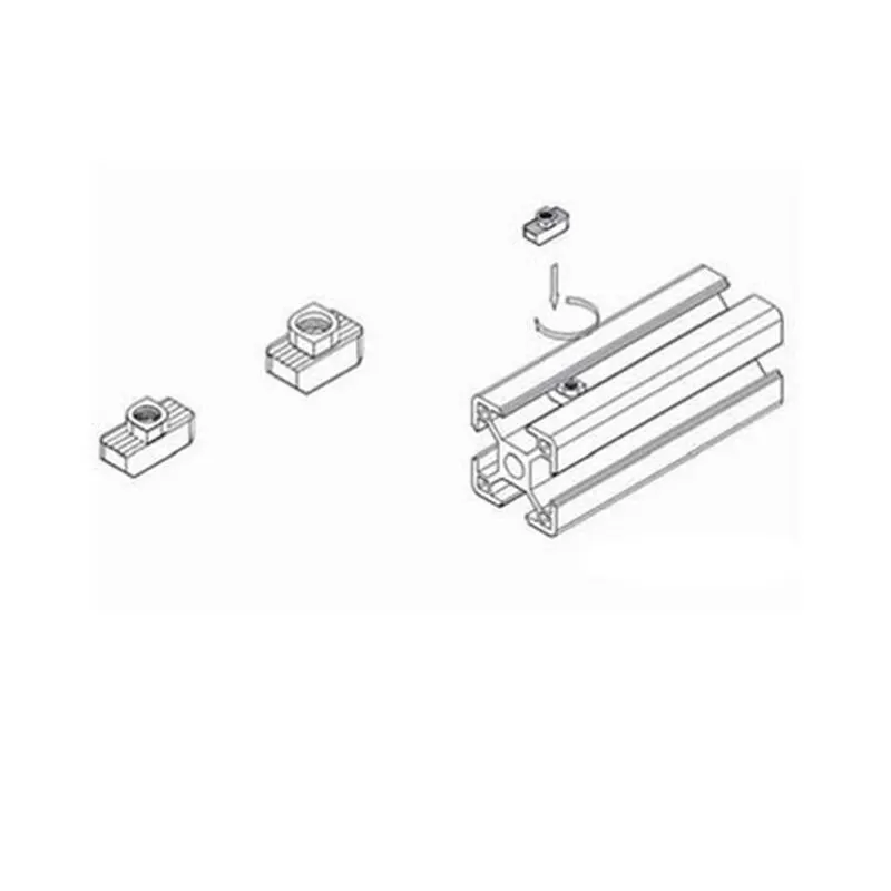 50 шт. M3/M4/M510 * 6 для 20 серии T Т образная гайка скользящий TNut Hammer крепежная коннектор