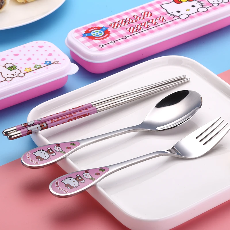 Fashion Tableware Cutlery Cookware Hello Kitty or Gifts Stainless Steel for Child Tableware Dinnerwear Sets
Fashion Tableware Cutlery Cookware Hello Kitty or Gifts Stainless Steel for Child Tableware Dinnerwear Sets
