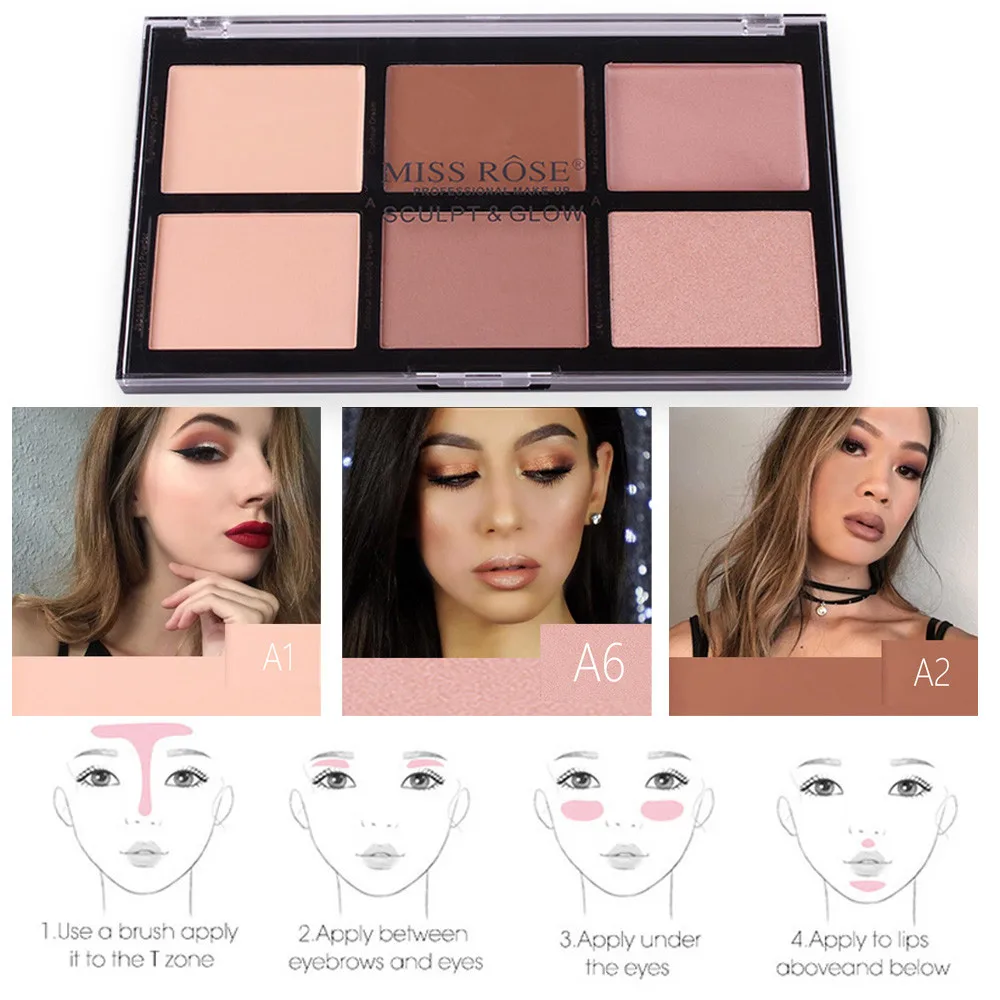 MISS ROSE Concealer Multicolor 6 Colors Cream Camouflage Natural Concealers Palette Cosmetic Long-lasting Makeup Cottect 19L0531
MISS ROSE Concealer Multicolor 6 Colors Cream Camouflage Natural Concealers Palette Cosmetic Long-lasting Makeup Cottect 19L0531