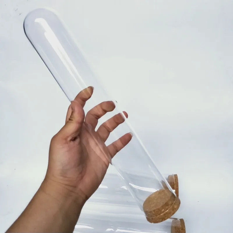 Diameter=3.7cm Height=18cm Cork Style Glass Dome Dry Flower Storage Bottle DIY Glass Tube Vase
Diameter=3.7cm Height=18cm Cork Style Glass Dome Dry Flower Storage Bottle DIY Glass Tube Vase