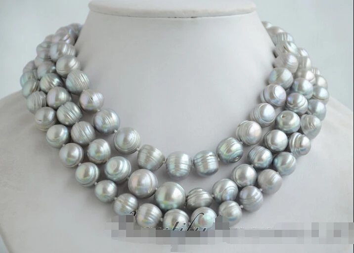 FREE SHIPPING *Z6571 14mm almost round gray screw thread freshwater pearl necklace 50inch AAA
FREE SHIPPING *Z6571 14mm almost round gray screw thread freshwater pearl necklace 50inch AAA