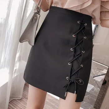 Irregular Bandage Denim Skirt Spring Summer Women Short A-line Buttom Skirts High Waist Slim Pocket Clothes Causal Women Skirt
Irregular Bandage Denim Skirt Spring Summer Women Short A-line Buttom Skirts High Waist Slim Pocket Clothes Causal Women Skirt