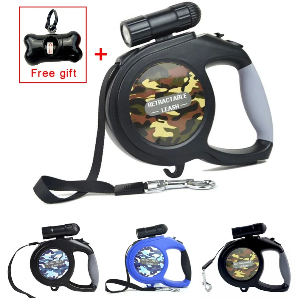 5M / 8M 16FT/26FT Pet Dog Walking Retractable Extendable Leash with 9 LED Flashlight & hook for Medium Large Dogs up to 110 lbs
5M / 8M 16FT/26FT Pet Dog Walking Retractable Extendable Leash with 9 LED Flashlight & hook for Medium Large Dogs up to 110 lbs
