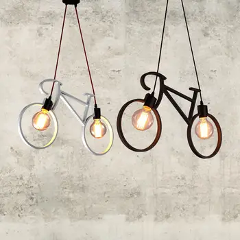 Loft Bicycle Wrought Iron Pendant Lights Restaurant Children's Room dining hanglamp creative cafe shop de suspension luminaire
Loft Bicycle Wrought Iron Pendant Lights Restaurant Children's Room dining hanglamp creative cafe shop de suspension luminaire