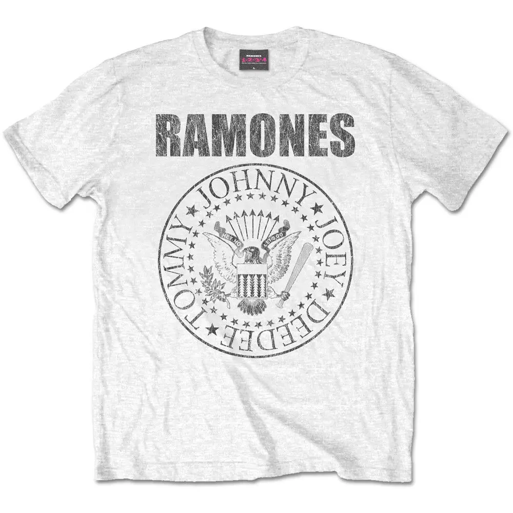 Ramones Presidential Seal Logo Official Rock Johnny Dee Dee White Mens T-shirt free shipping cheap tee,2019 hot tees
Ramones Presidential Seal Logo Official Rock Johnny Dee Dee White Mens T-shirt free shipping cheap tee,2019 hot tees