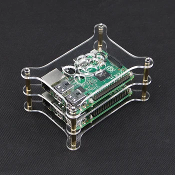 For Raspberry Pi 4 Model B Case 2-layer Acrylic Case with Logo Clear Box Transparent Shell Enclosure for Raspberry Pi 3 3B Plus
For Raspberry Pi 4 Model B Case 2-layer Acrylic Case with Logo Clear Box Transparent Shell Enclosure for Raspberry Pi 3 3B Plus