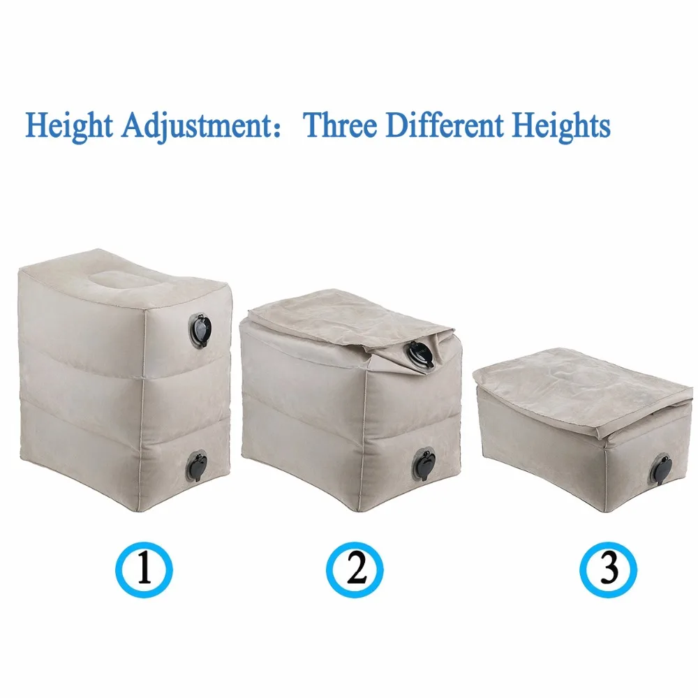 Inflatable Height Adjustable Travel Footrest Pillow Kids Sleeping Pillow Two Valves Design Inflatable Travel Pillow Foot Pad
Inflatable Height Adjustable Travel Footrest Pillow Kids Sleeping Pillow Two Valves Design Inflatable Travel Pillow Foot Pad