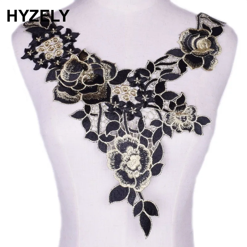 Black Embroidered Lace Fabric Trim DIY Neckline Collar Costume Peacock Sew On Dress Clothing Applique Sewing Accessories
Black Embroidered Lace Fabric Trim DIY Neckline Collar Costume Peacock Sew On Dress Clothing Applique Sewing Accessories