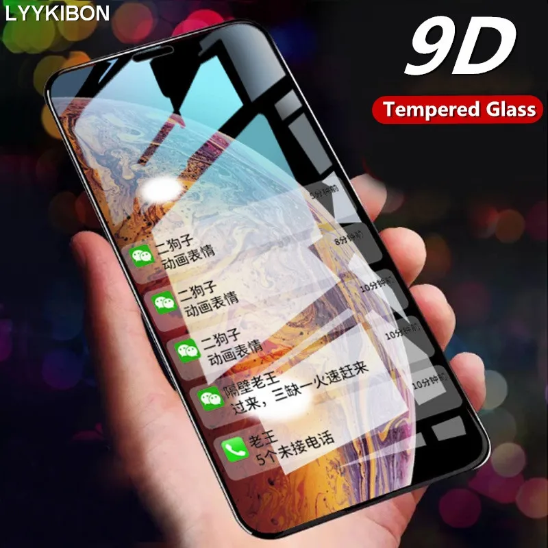 9D Full Cover tempered glass for iphone 6 7 6s 8 plus XS max XR screen protector glass for iphone X XS 8 7 Protective Glass
9D Full Cover tempered glass for iphone 6 7 6s 8 plus XS max XR screen protector glass for iphone X XS 8 7 Protective Glass
