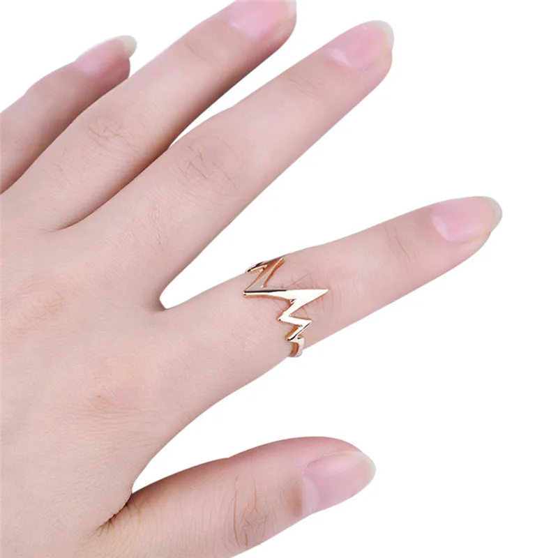 Ring Vintage Heart Beat Rings for Women Adjustable Electrocardiogram Ring Simple style Fashion Jewelry for Party
Ring Vintage Heart Beat Rings for Women Adjustable Electrocardiogram Ring Simple style Fashion Jewelry for Party