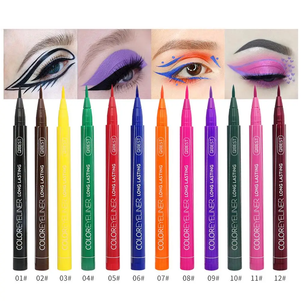 POP ITEM! 1/12Pcs Colored Waterproof Non Smudge Liquid Eyeliner Long Lasting Makeup
POP ITEM! 1/12Pcs Colored Waterproof Non Smudge Liquid Eyeliner Long Lasting Makeup