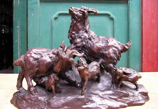 Collectible bronze lion statue S0926 11 Chinese Superb Pure Copper Bronze Fengshui Lucky Five goat sheep Statue B0403
Collectible bronze lion statue S0926 11 Chinese Superb Pure Copper Bronze Fengshui Lucky Five goat sheep Statue B0403