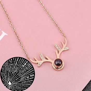 no fading Stainless Steel Women 100 Languages I Love You Memory Necklace Female Rose Gold Pendant jewelry With you all the way
no fading Stainless Steel Women 100 Languages I Love You Memory Necklace Female Rose Gold Pendant jewelry With you all the way