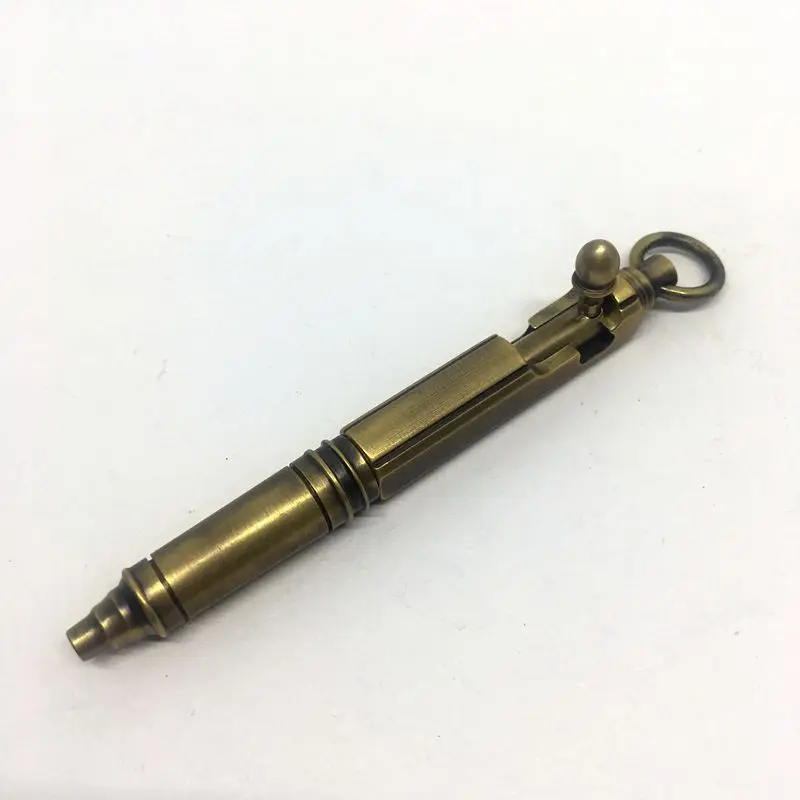 Writing Tools Mini EDC Brass Ballpoint Pen Brass Creative Retro Bolt Type Ballpoint Pen
Writing Tools Mini EDC Brass Ballpoint Pen Brass Creative Retro Bolt Type Ballpoint Pen