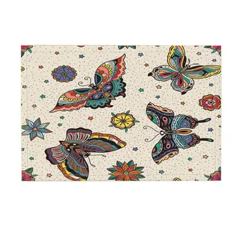 3D Digital Printing Mandala Bath Rugs, Butterflies in Bohemian Theme, Non-Slip Doormat Floor Entryways Indoor Front Door Mat
3D Digital Printing Mandala Bath Rugs, Butterflies in Bohemian Theme, Non-Slip Doormat Floor Entryways Indoor Front Door Mat