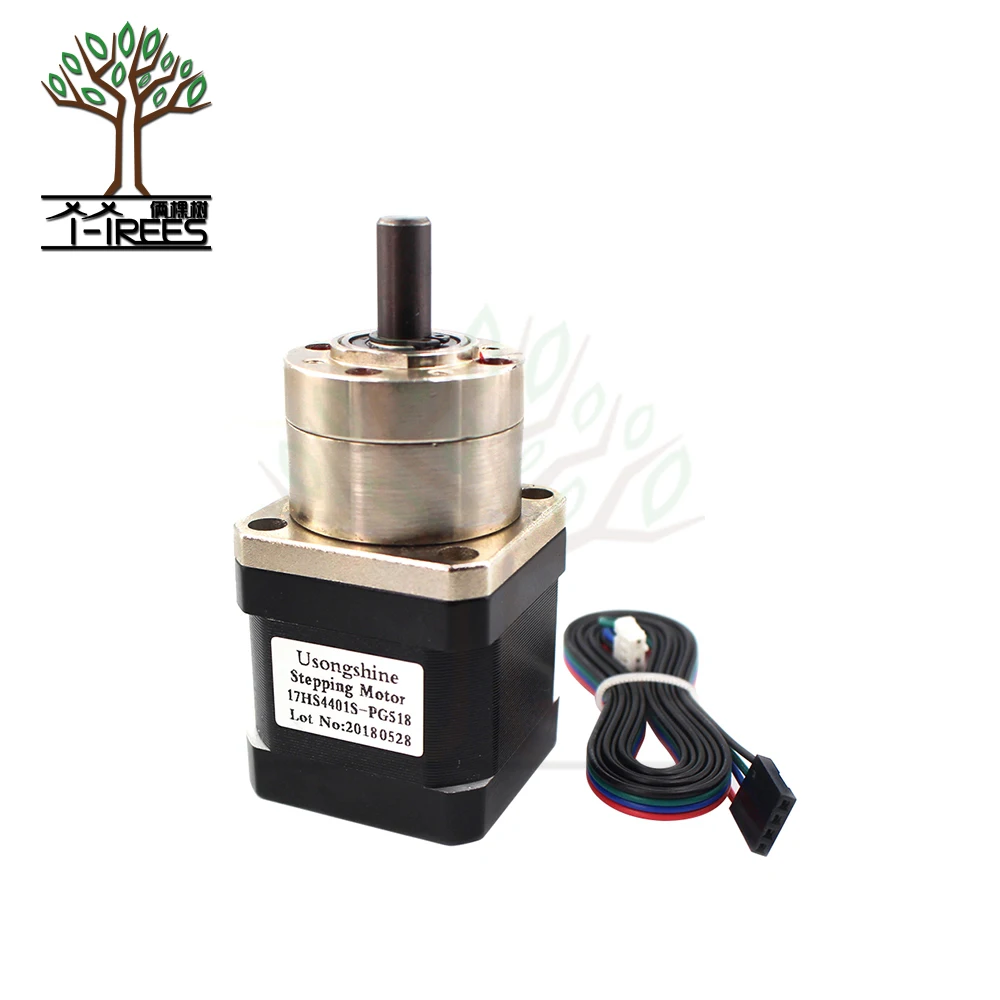 4-lead Stepper Motor 42 motor Extruder Gear Stepper Motor Ratio 5.18:1 Planetary Gearbox Nema 17 Step Motor 17HS4401S - PG518
4-lead Stepper Motor 42 motor Extruder Gear Stepper Motor Ratio 5.18:1 Planetary Gearbox Nema 17 Step Motor 17HS4401S - PG518